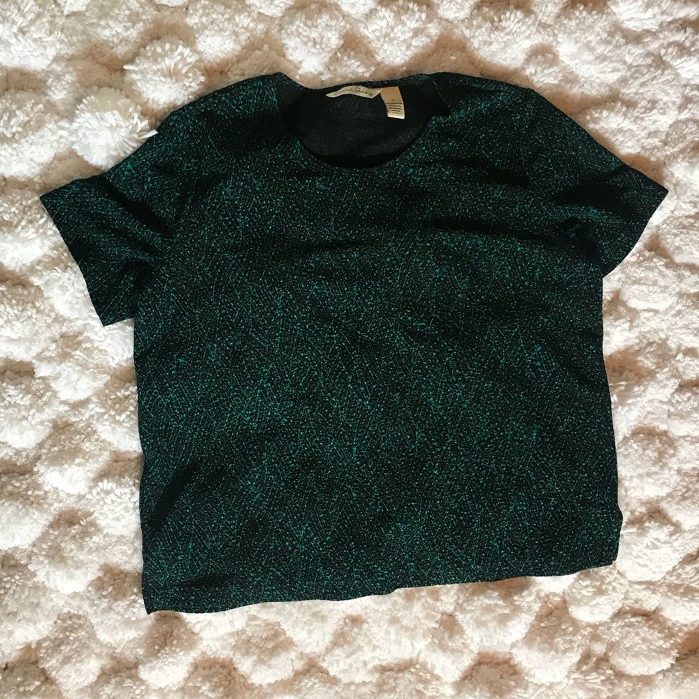 Casual, boxy, French Laundry blouse